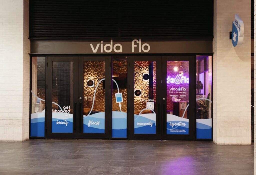 Vida-Flo 5th + Broadway entrance inside the Fifth + Broadway complex in downtown Nashville