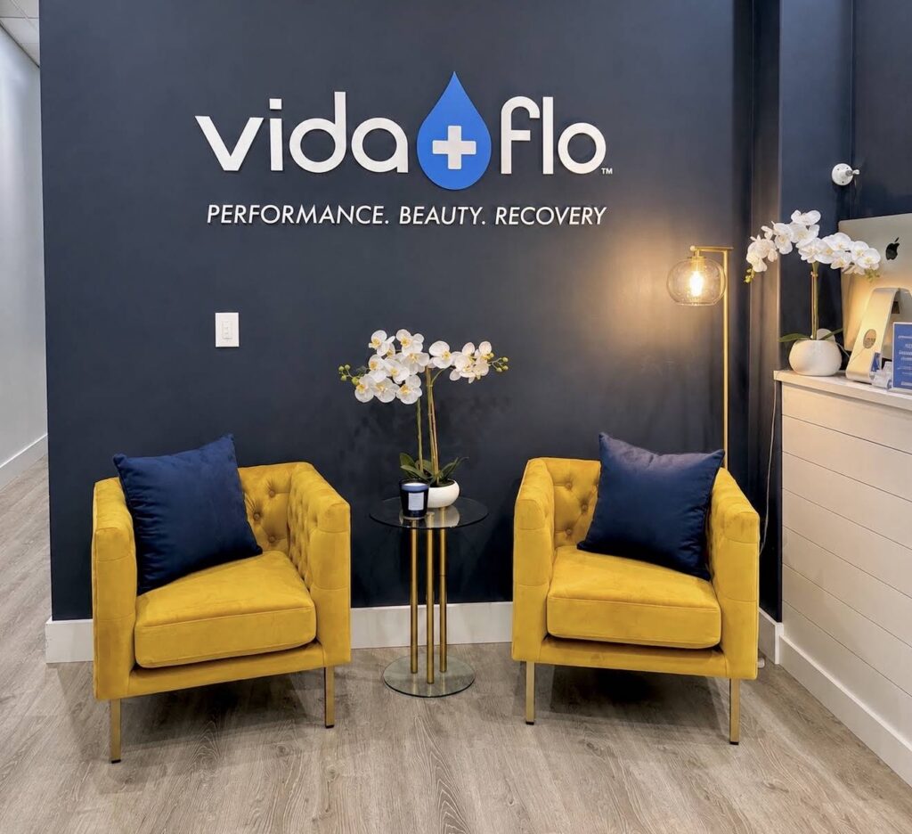 Reception lounge at Vida-Flo Franklin