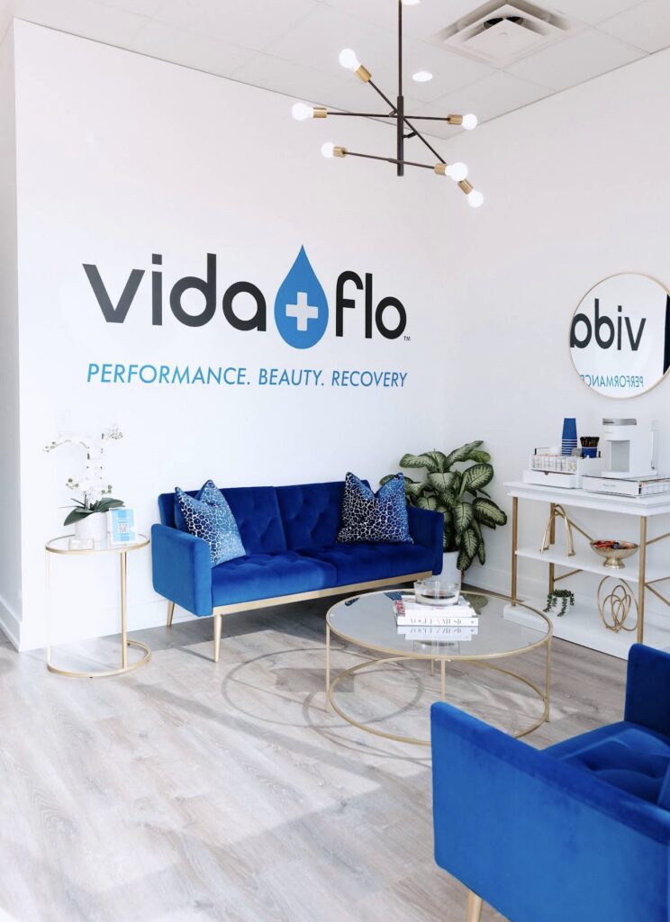 Reception lounge at Vida-Flo Hendersonville